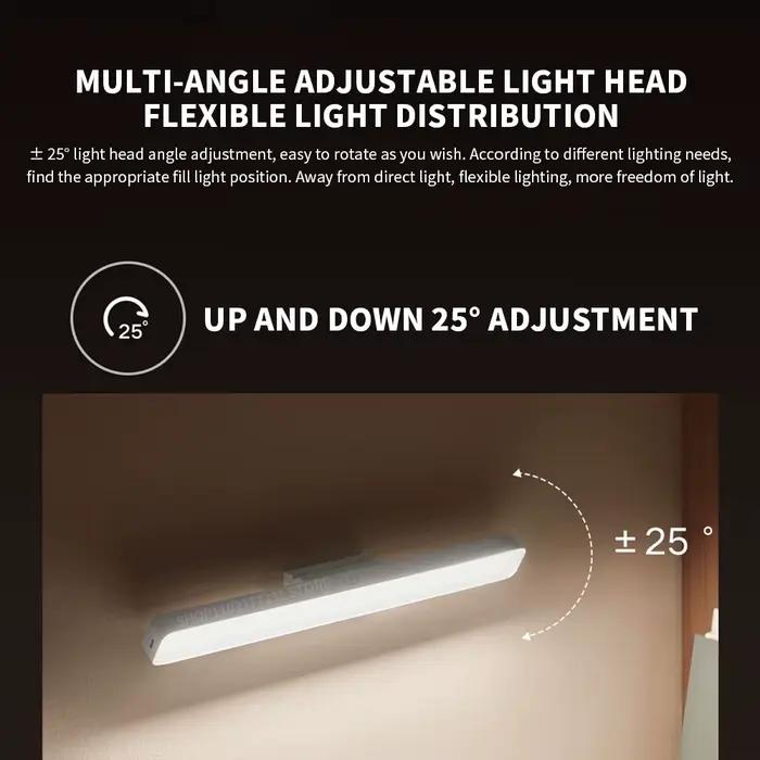 Nouveau Xiaomi Mijia lecture lampe magnétique sans fil 2000mAh lumière LED Rechargeable RG0 Anti-bleu lampe de Table armoire veilleuse