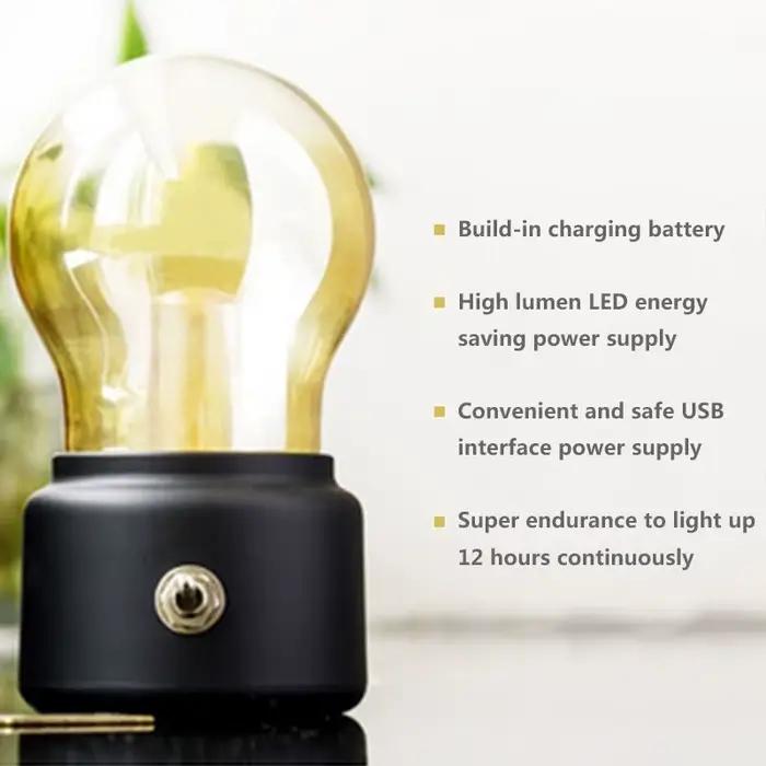 Lampe à ampoule LED rétro vintage