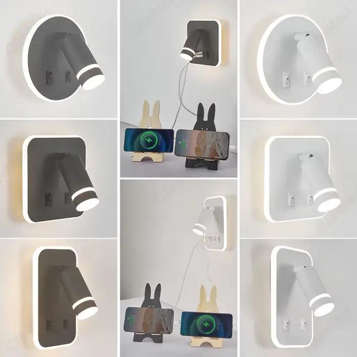 Applique murale LED Claeted moderne avec abat-jour personnalisable pour éclairer et décorer cuisine, salle à manger, chambre à coucher, entrée et étude