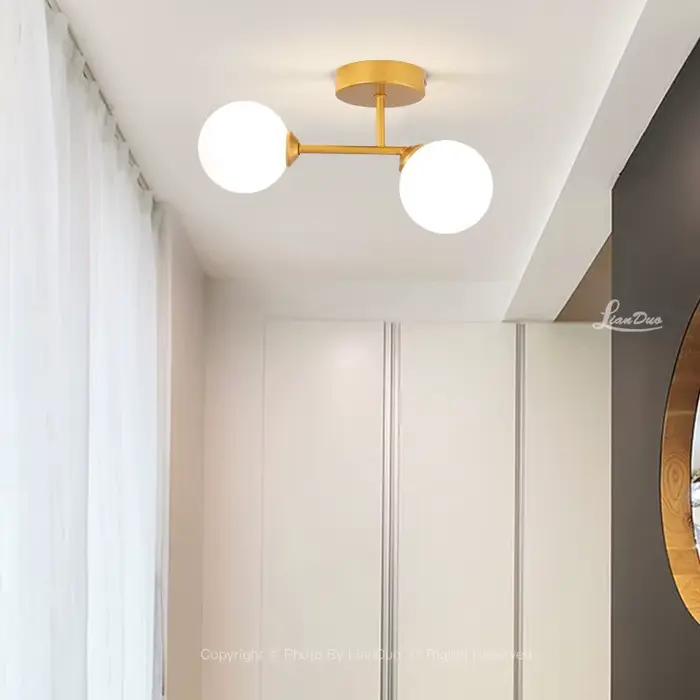 Boule de verre plafonnier maison déco éclairage intérieur pour chambre salon Table à manger vestiaire couloir nordique