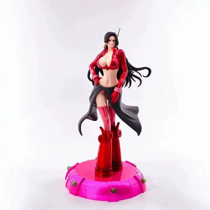 Figurine Anime One Piece Boa Hancock 34,5 cm – Nouveau Modèle de Collection Debout – Ornement pour Boîtier d'Ordinateur Île Egghead – Pour les Fans d'Anime