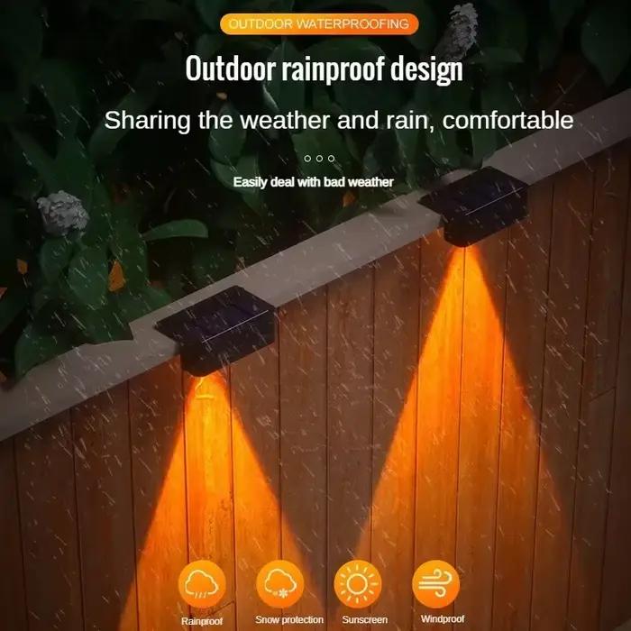 Lampe murale solaire extérieure étanche à énergie