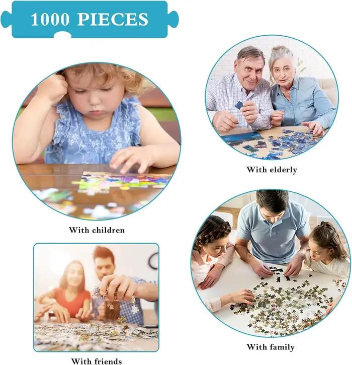 1000/500/300/120 pièces lac de Côme paysage puzzle pour adultes jeux famille amusant italie paysage puzzles jouets éducatifs