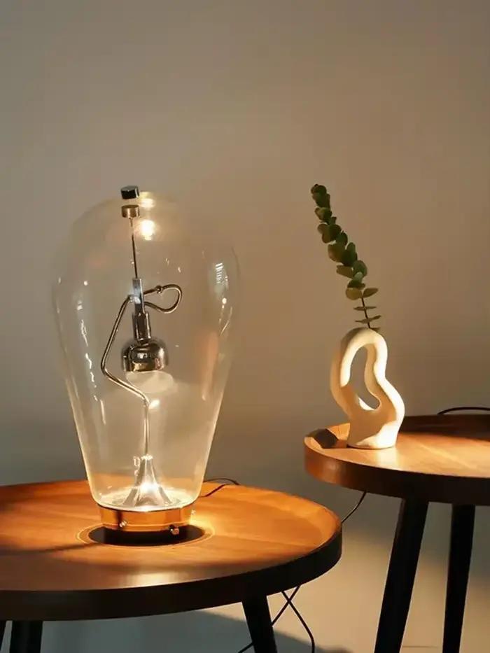 Lampe de bureau vintage en verre style industriel lampe de lecture lampe de table de chevet pour chambre à coucher décoration intérieure interrupteur tactile occasions spéciales offrir comme cadeau
