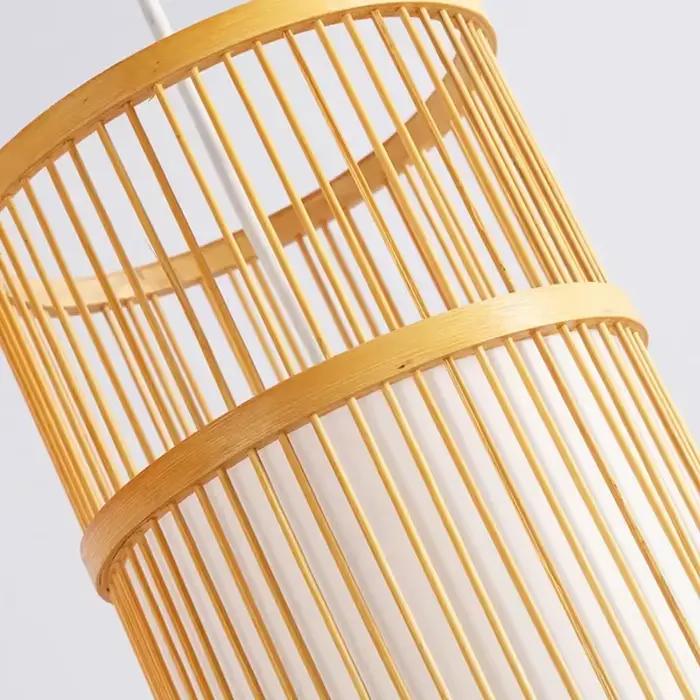 Lampe Suspendue en Bambou Faite à la Main