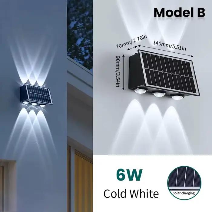 Lampe murale solaire extérieure étanche à énergie