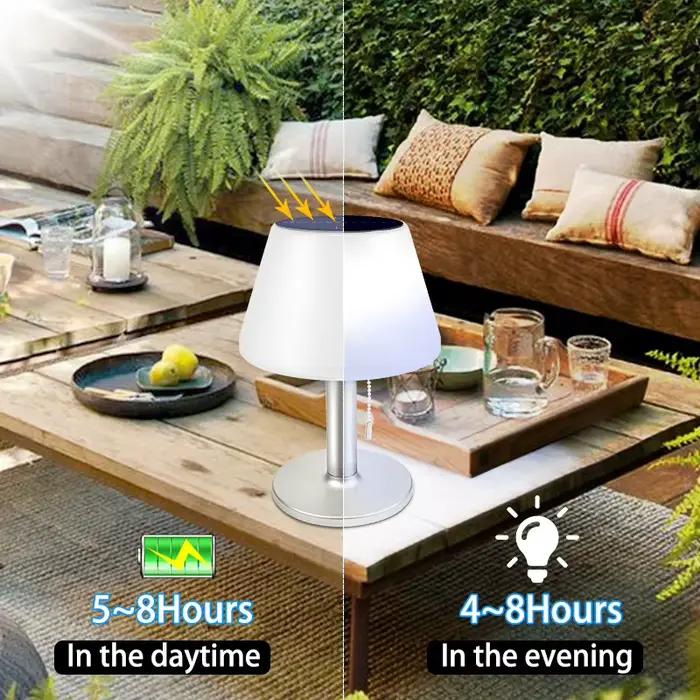 Lampe de Table solaire intelligente LED veilleuses blanches pour bureau intérieur extérieur jardin ménage-lumière de