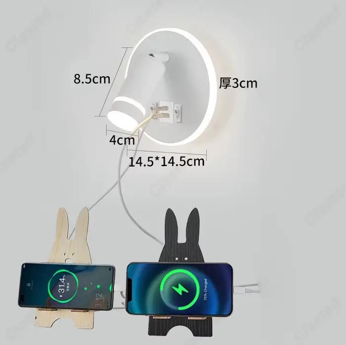 Applique murale LED Claeted moderne avec abat-jour personnalisable pour éclairer et décorer cuisine, salle à manger, chambre à coucher, entrée et étude