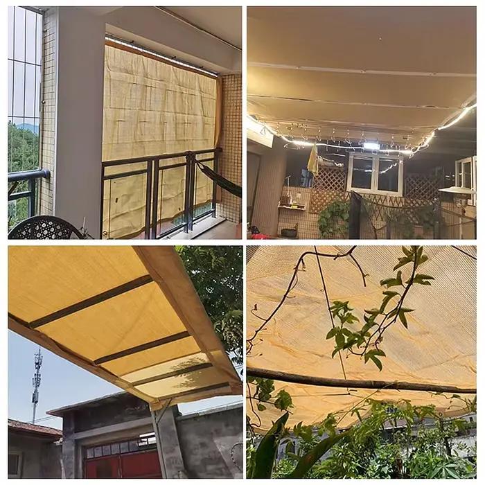 Parasol en tissu beige