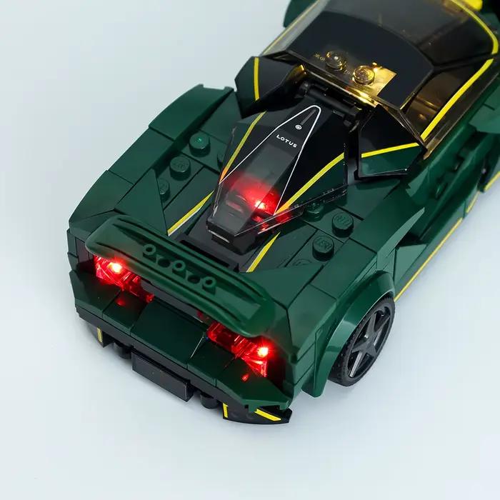 Kit d'éclairage LED pour voiture de sport Speed Champions, briques à collectionner, blocs de construction, lampe, kit d'éclairage uniquement, Annie Evija, 76907