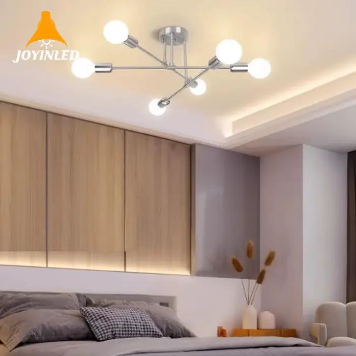 Lampes suspendues modernes en cuivre chromé