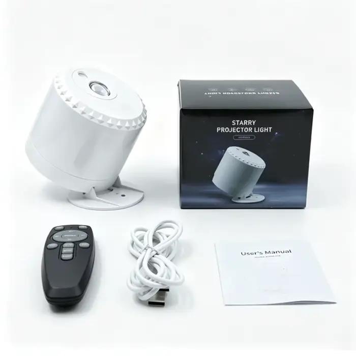 Projecteur d'étoiles Galaxy, lampe portable USB, lumière d'ambiance romantique, nébuleuse, lampe de projection d'étoiles pour cadeau