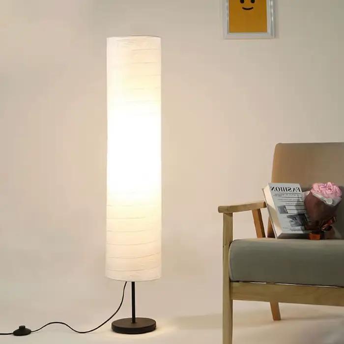 Abat-jour en papier pour lampe sur pied style nordique minimaliste pour maison hôtel chambre à coucher décoration ambiance zen élégante occaions spéciales à offrir