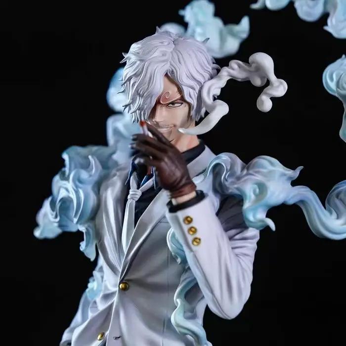 Figurine Nika Sanji One Piece GK 28 cm, sculpture à double tête, statue d'anime, ornement de bureau, cadeau pour les fans d'anime, accessoire