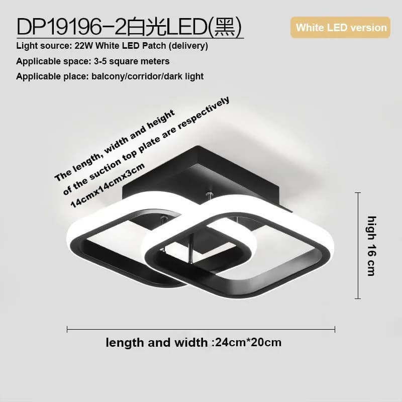 Plafonnier au design moderne, éclairage d'intérieur, luminaire décoratif de plafond, idéal pour un s