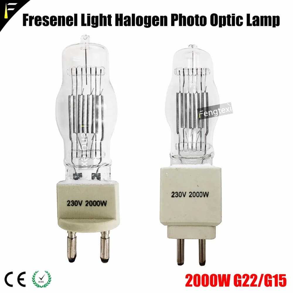 Fresenel – ampoule FTL 230V 2000 W, lampe de Studio halogène SE 2000 Watt G15/G22 pour (lampe de rem