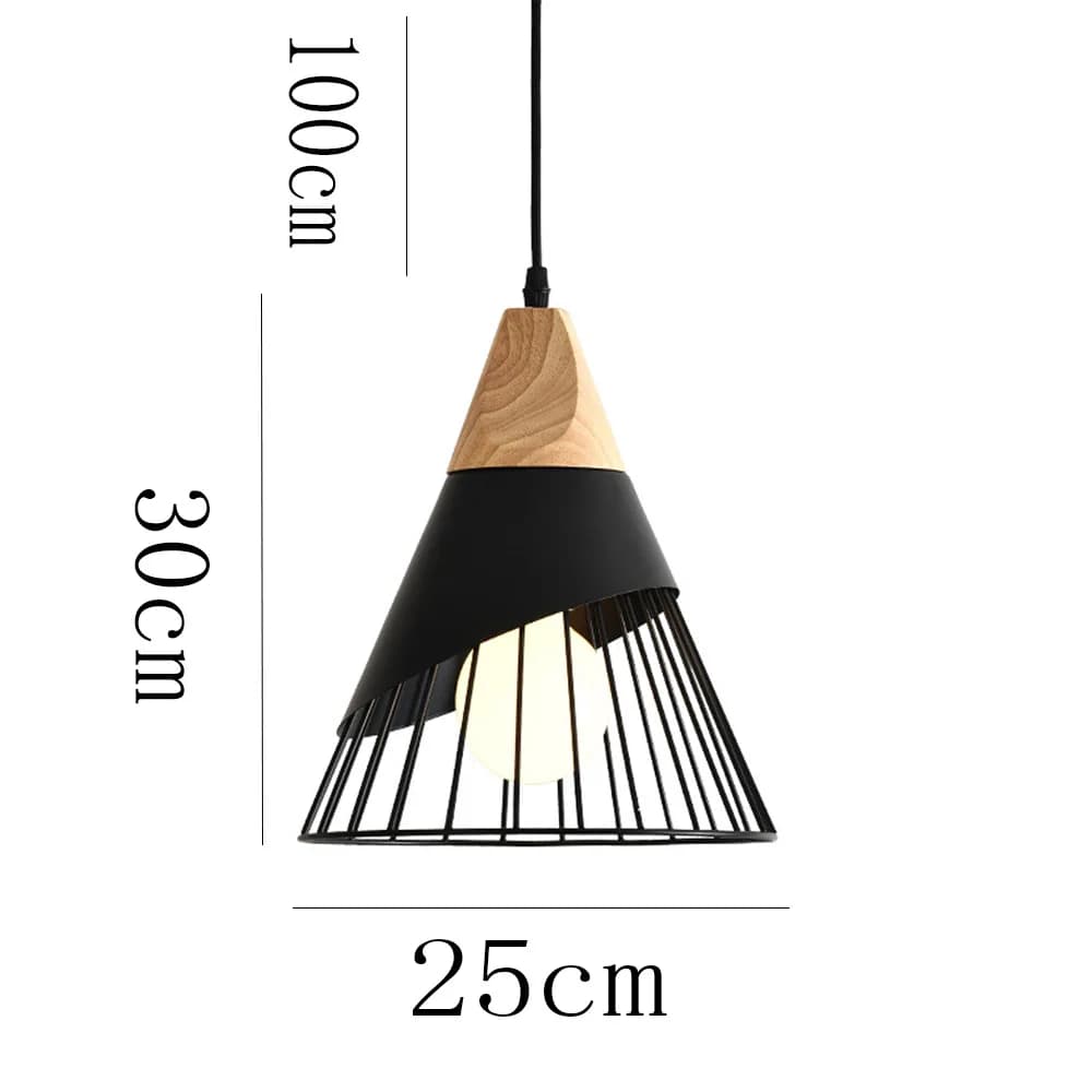 Lampe suspendue en métal E27, lustre d'intérieur industriel Vintage, salon moderne avec câble, éclai