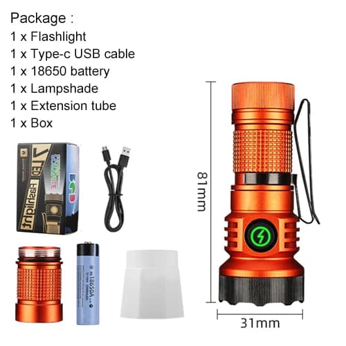 Asafee LED lumière forte lampe Intense torche de travail magnétique lanterne Rechargeable lampe de p
