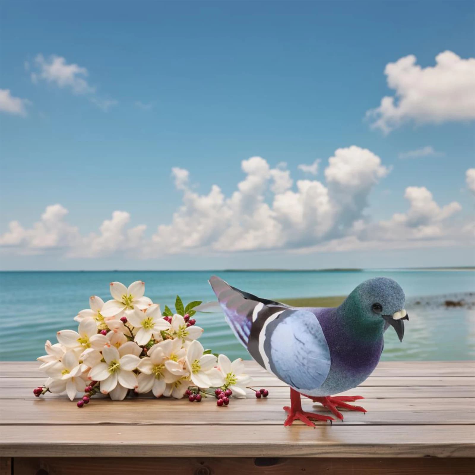 Modèle de Simulation de Pigeon, 1 pièce, jouets éducatifs artificiels, faux modèle d'oiseau d'imitat