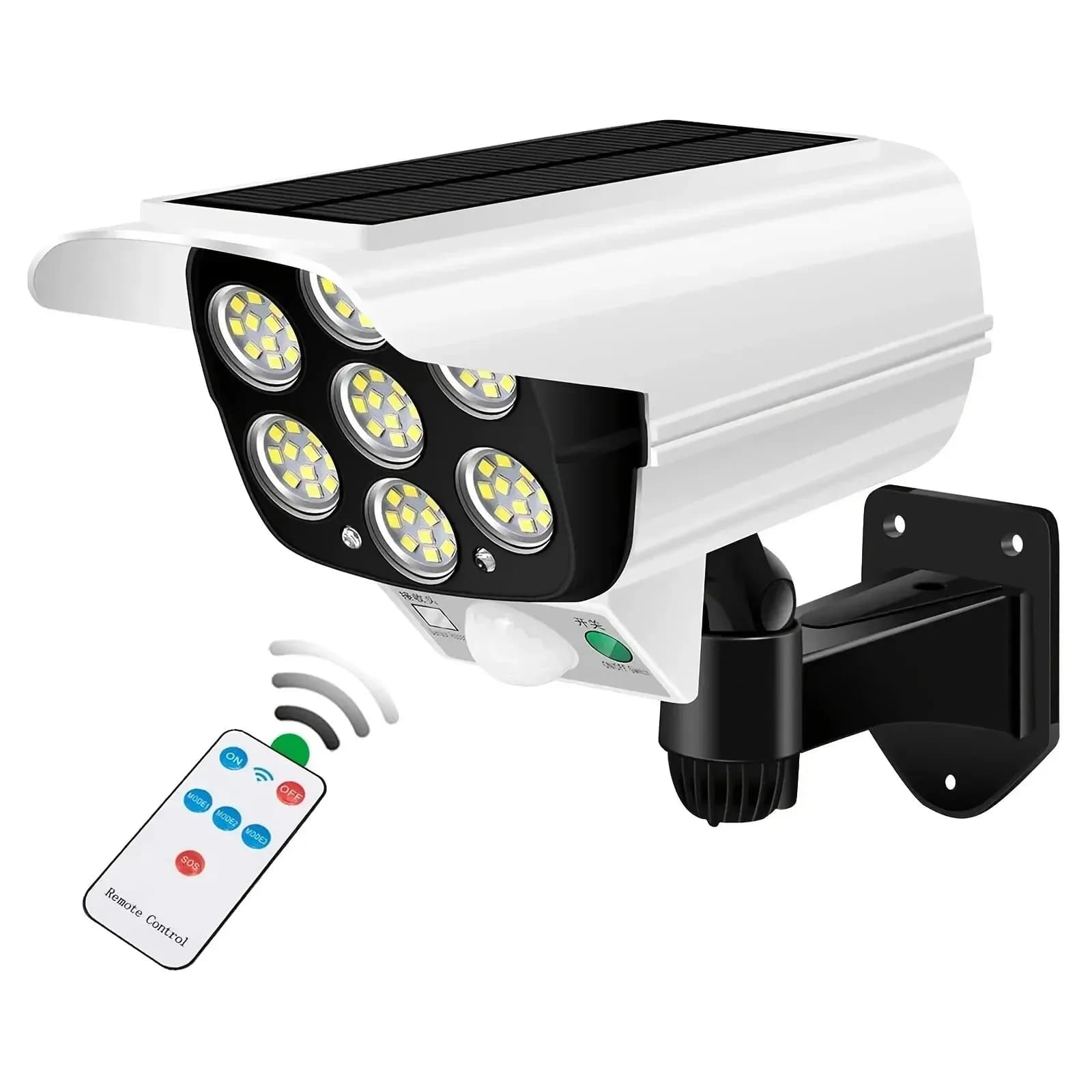 Lampes solaires de rue, étanches, avec détecteur de mouvement, LED, 3 modes d'éclairage, lampes sola