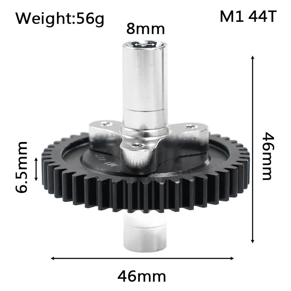 Engrenage droit Dallas avec embrayage à pantoufle pour ARRMA Vophon 3s BLX 1/10 RC, accessoires de p