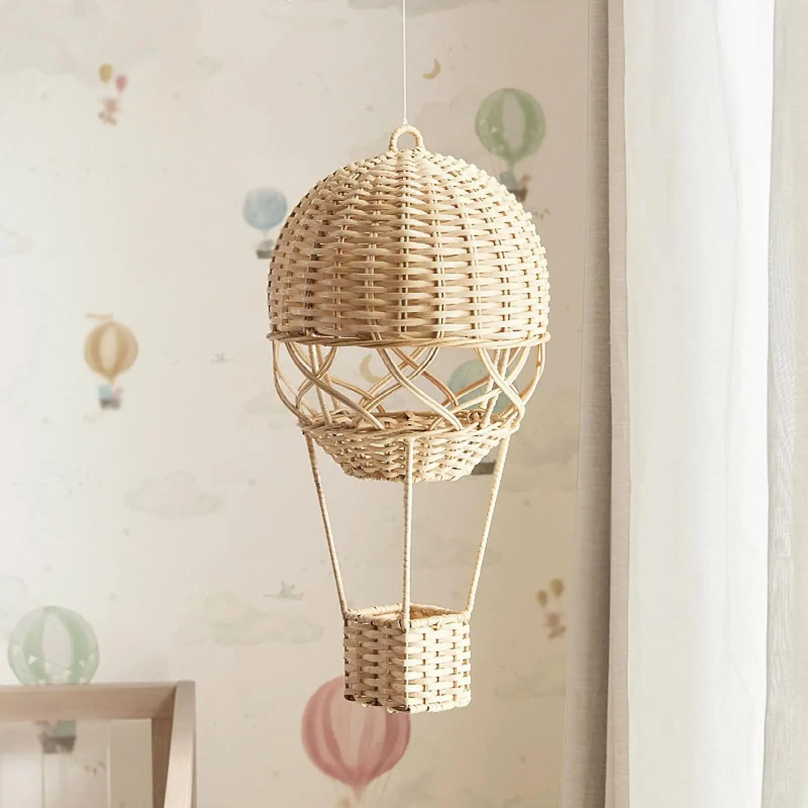 Ballon à Air chaud en rotin fabriqué à la main, tenture murale, tissage moderne, décor, cadeau pour 