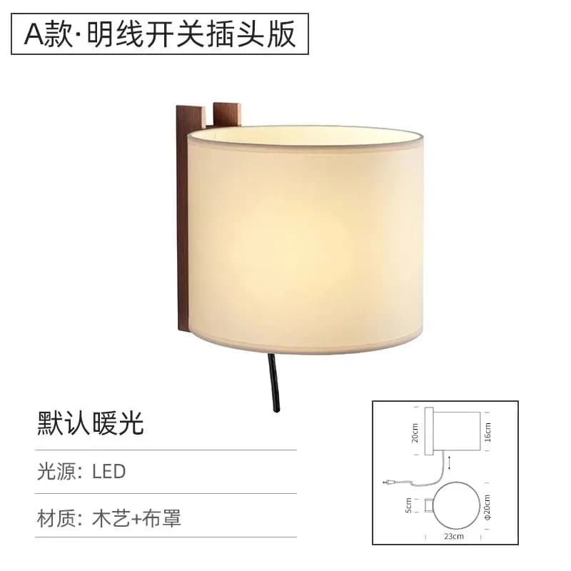 TMD-Lampe autoportante en tissu, design danois, luminaire décoratif d'intérieur, idéal pour un salon