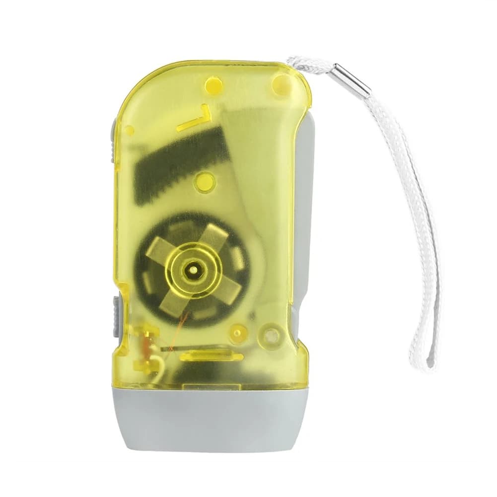 Lampe de poche LED à pression manuelle, lanterne Portable, manivelle, Power Up, torche, pour Camping