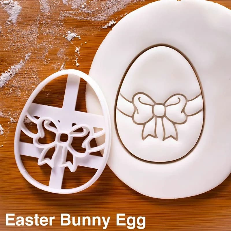 Ensemble de matrices de découpe de biscuits de glaçage de Fondant en forme de poussin de lapin migno