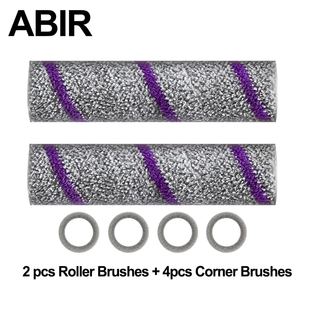 Pièces de rechange d'origine pour ABIR WD10, comprenant 2 brosses à rouleaux, 4 brosses latérales