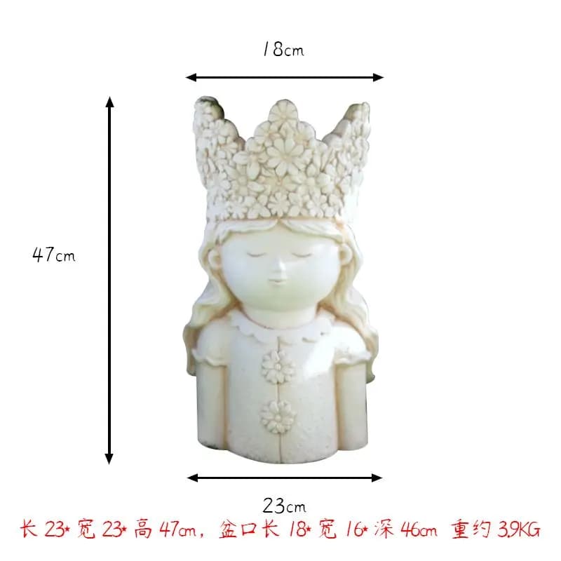 Pot de fleurs artistique pour jardin et patio, jardinière décorative pour balcon, élément d'ameublem