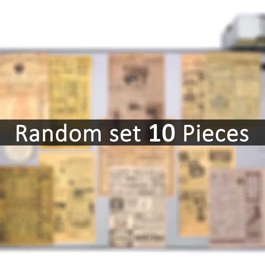 10/20/35 pièces, Style parchemin, Carte d’affiche de journal rétro, Autocollants d’art amusants, pou