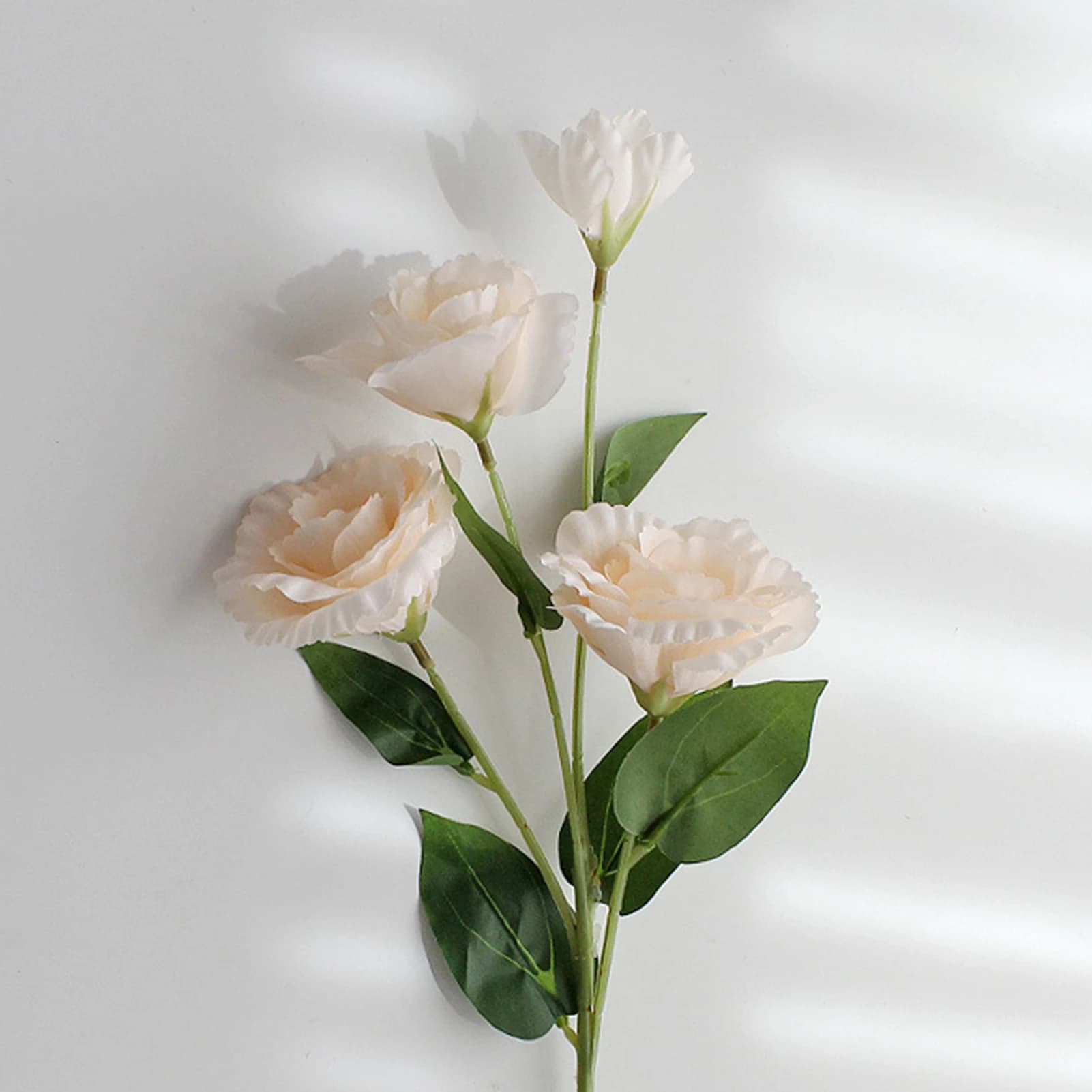 4 tiges de fleurs artificielles Lisianthus pour décoration de mariage, arrangement domestique, douch