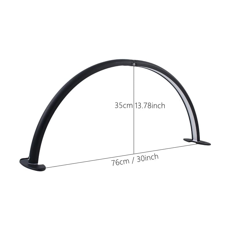 30 pouces demi-lune lumière pour bureau à ongles 76 cm 48 W haute lumière arc photographie remplissa