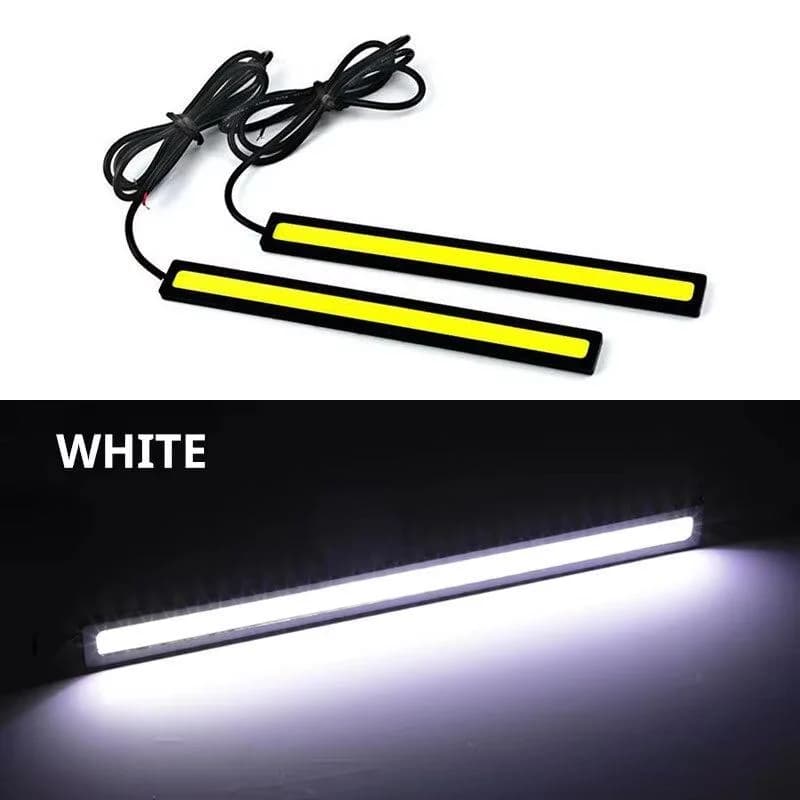 2 pièces 17cm universel étanche feux de jour COB antibrouillard style de voiture Led lumière du jour