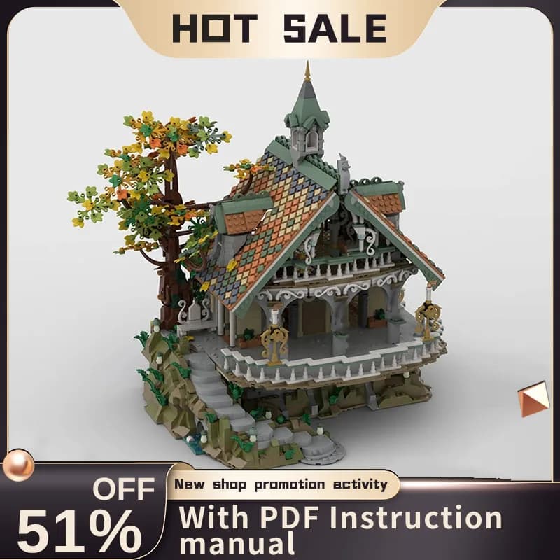 Nouveau 3660 pièces célèbres les anneaux série de films Moc-10316 modèle de maison de dernière Puzzl