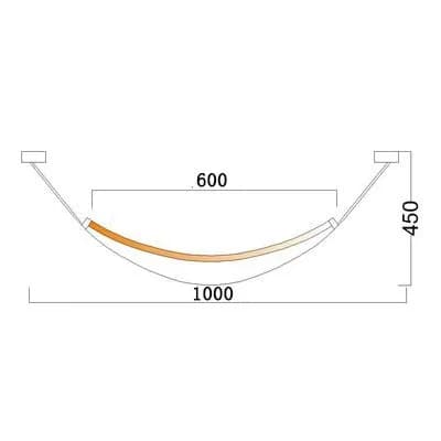 SANDYHA Lampara Colgante Techo lampe lustres lumière LED moderne Simple ceinture Suspension concepti