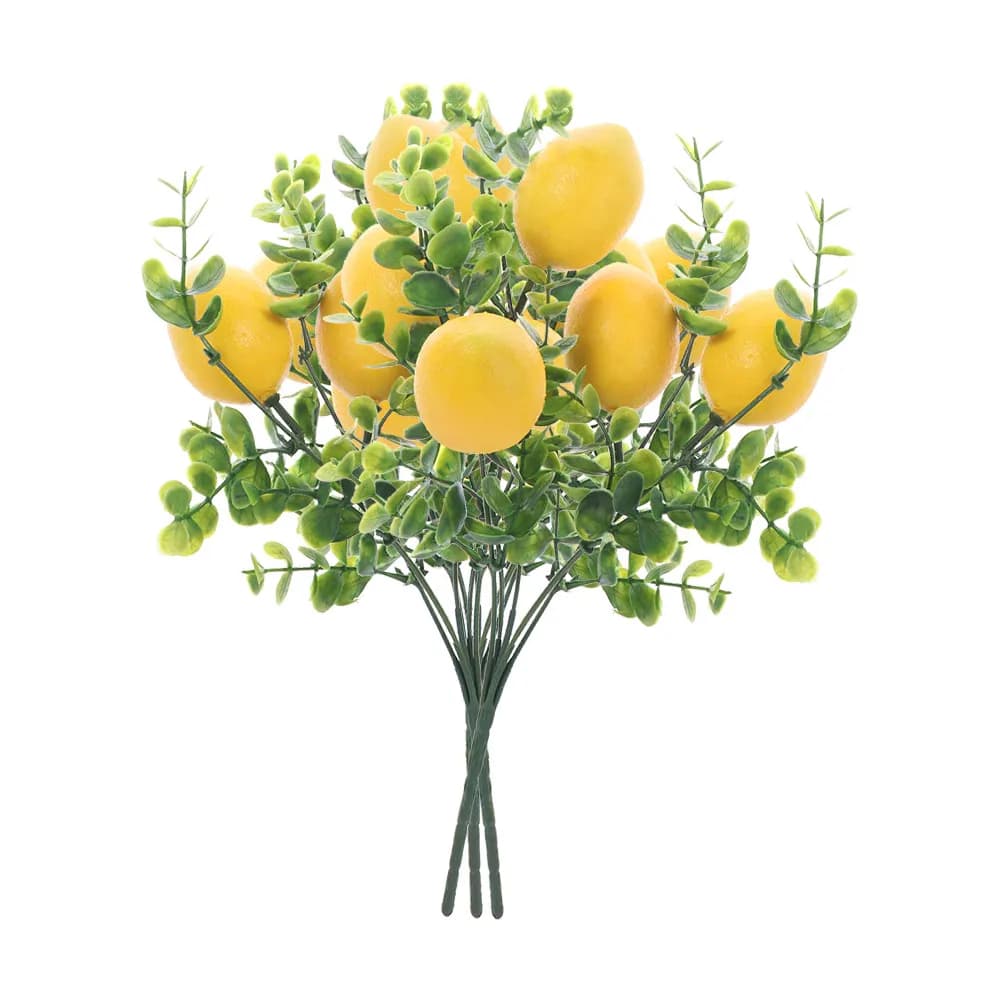 Accessoires de photographie, branches de citron artificielles faites à la main, simulation élégante 