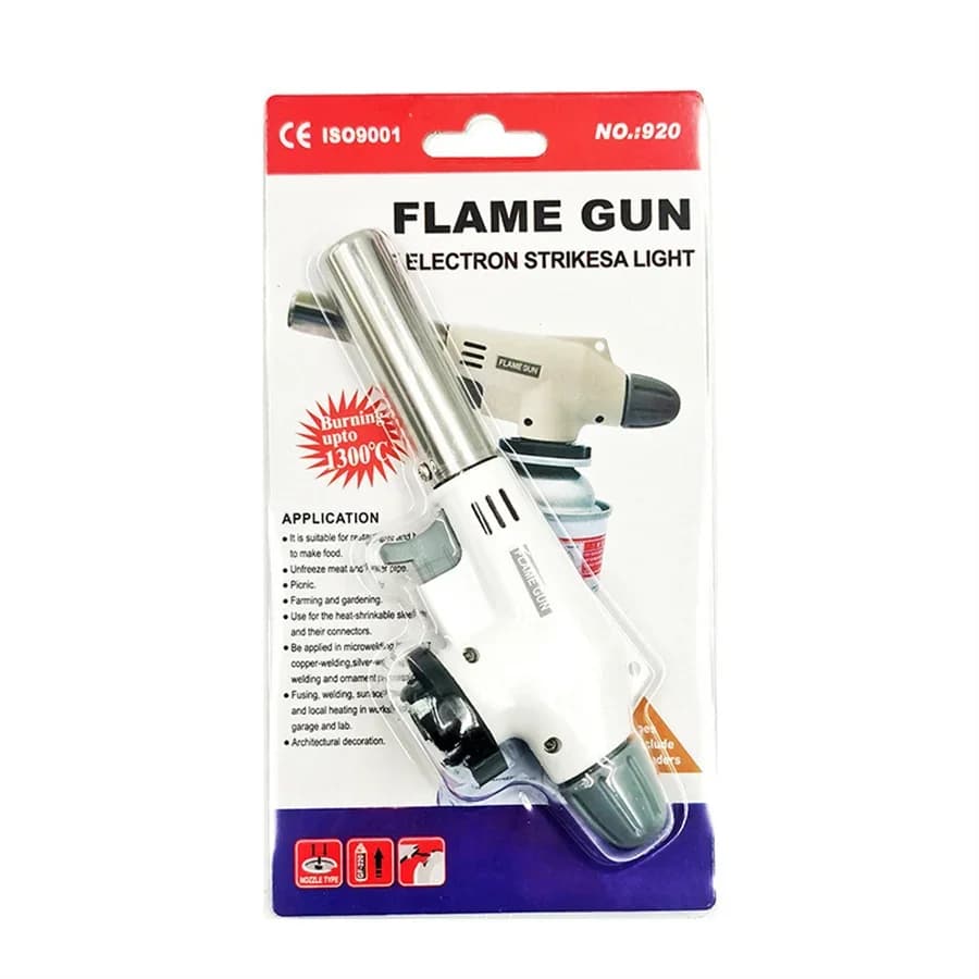 Chalumeau de cuisson à allumage automatique au gaz butane, brûleur de soudage, pistolet à flamme pou