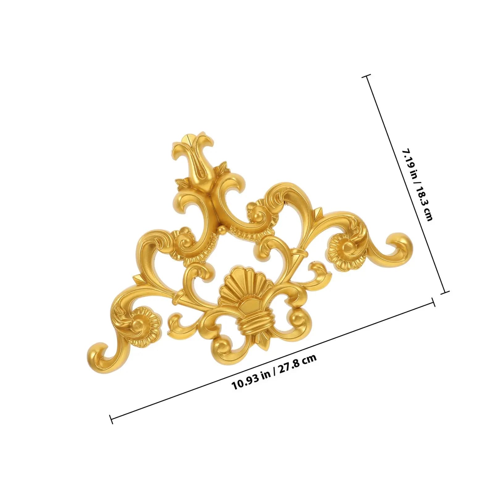 Applique décorative en PVC sculpté, motif floral, pour mur, plafond, coin de porte, mur de fond de s