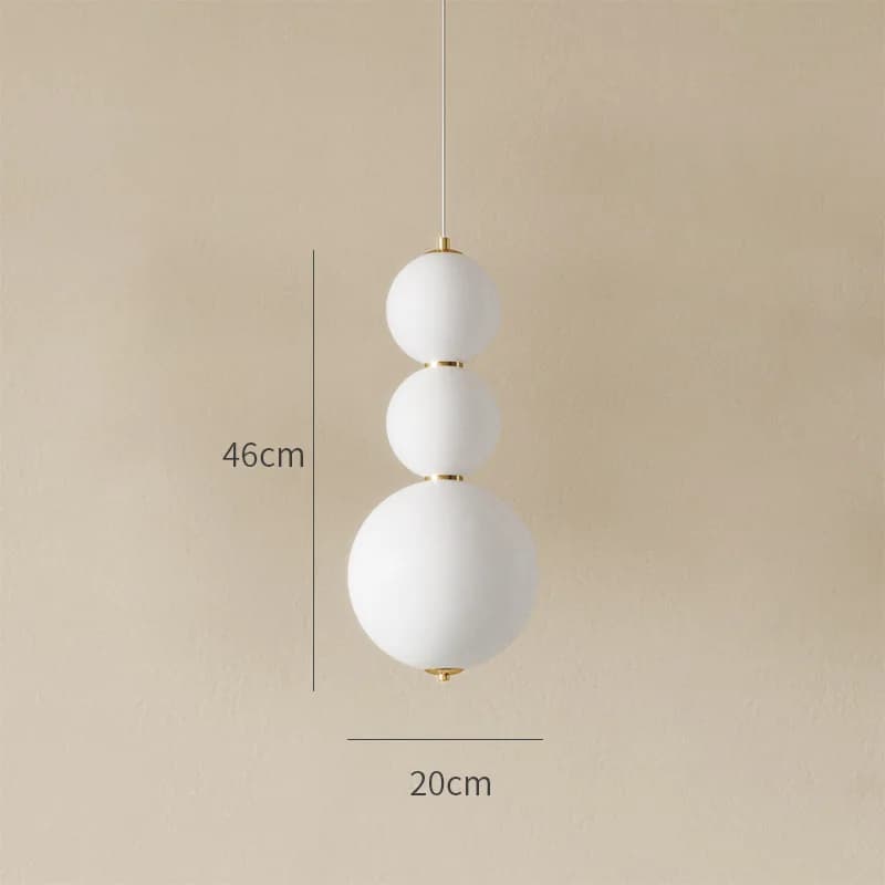Lustre boule de verre Vertical, lampe suspendue au plafond, lampe suspendue pour salon et chambre à 