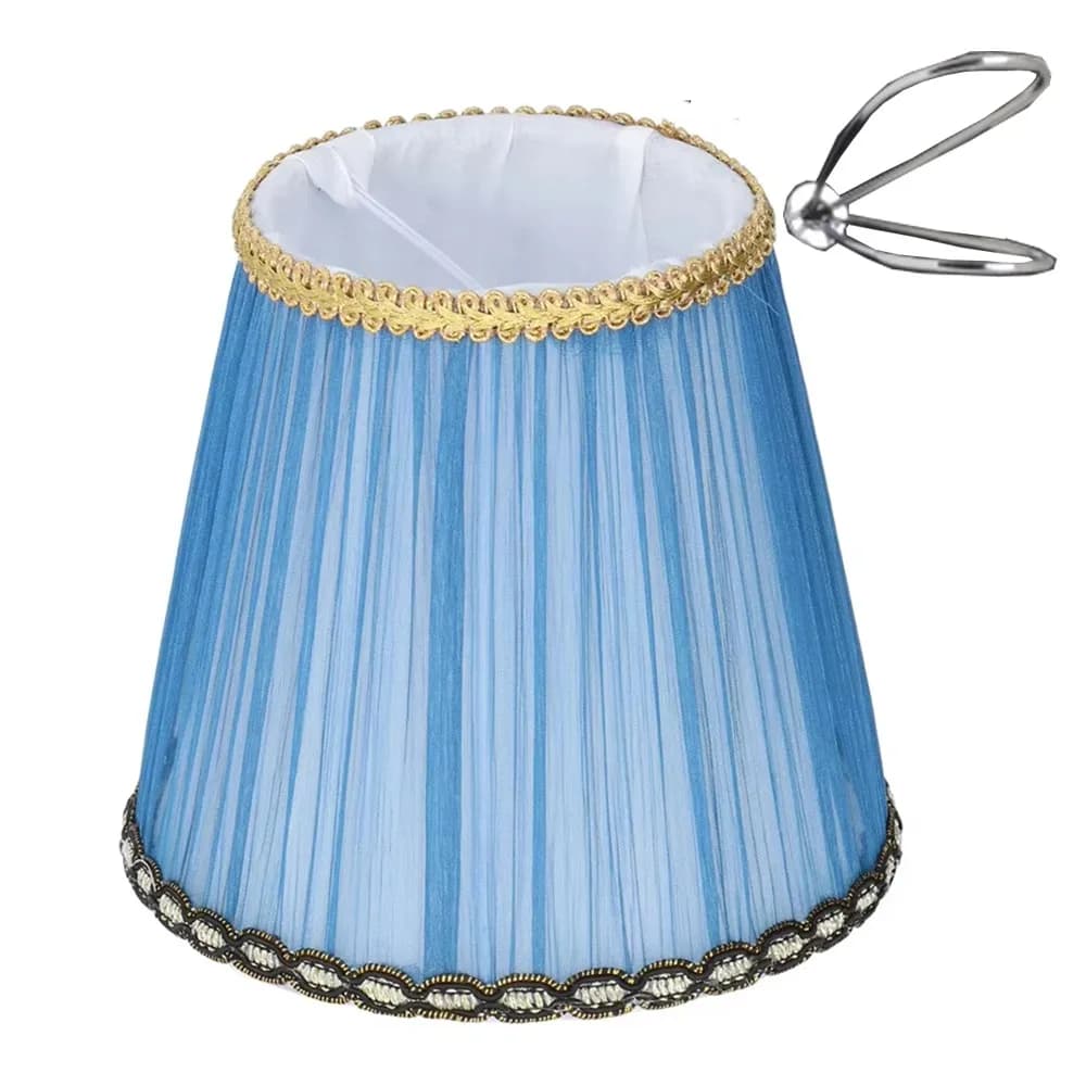 Abat-jour en tissu de type Clip on/Meson, résistant à l'usure, souple, pour lampe de table, ampoule 