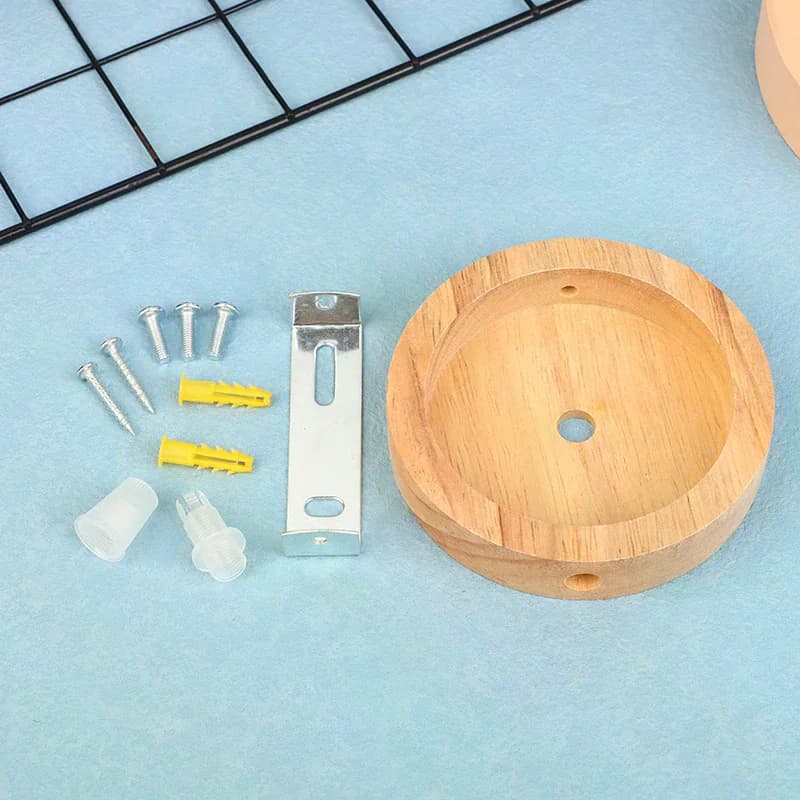Kit d'auvent lumineux en bois distinctif de 10cm, bases de plafonnier, panneau de châssis d'accessoi