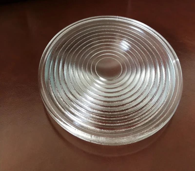Lentille de Fresnel en verre optique 80mm 112mm 120mm 150mm 175mm avec film de protection au tungstè