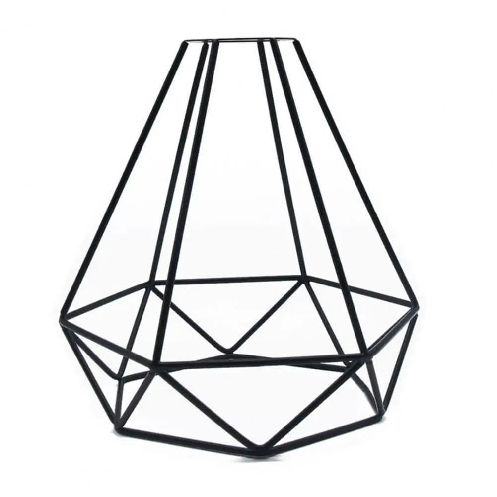 Abat-jour en métal rétro, couvercle de lampe de forme géométrique, Cage d'éclairage en métal, abat-j