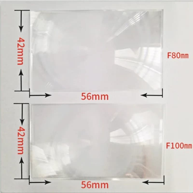 Lentilles Fresnel pour projecteur DIY 2,4 pouces / 3,0 pouces, lentille avant et arrière, Source de 