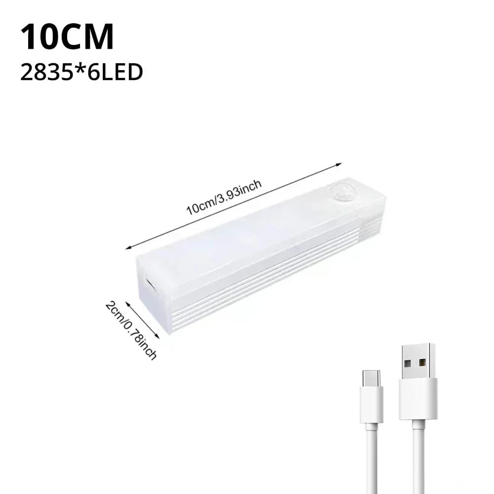 Capteur de mouvement veilleuses lampe à LED sans fil USB Rechargeable magnétique pour armoire chambr