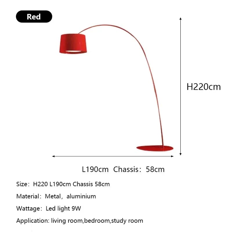 Lampadaire nordique minimaliste Arc chambre salon lampadaires canapé étude lampe de pêche chambre dé