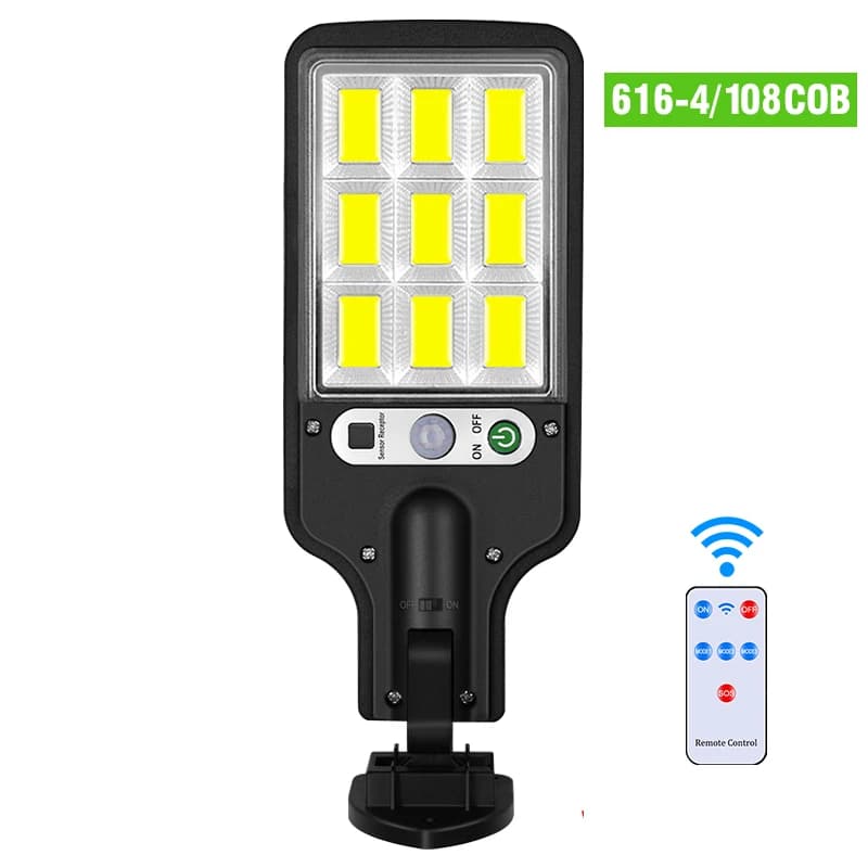 Lampadaires solaires lampe solaire extérieure avec 3 Modes d'éclairage capteur de mouvement étanche 