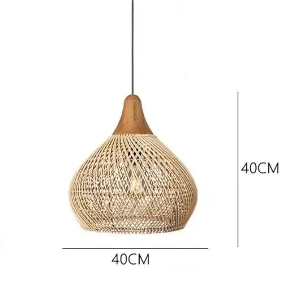 Lampe suspendue en rotin de haute qualité, design vintage, luminaire décoratif d'intérieur, idéal po